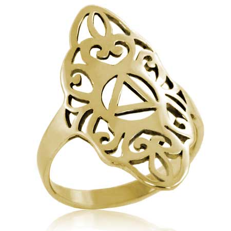 (image for) Gold Filigree AA Unity Ring - Click Image to Close