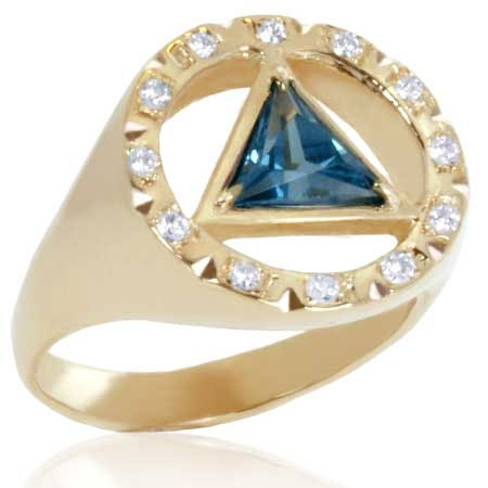 (image for) Men's Gold AA Ring with Diamond Accents & Center Stone - Click Image to Close