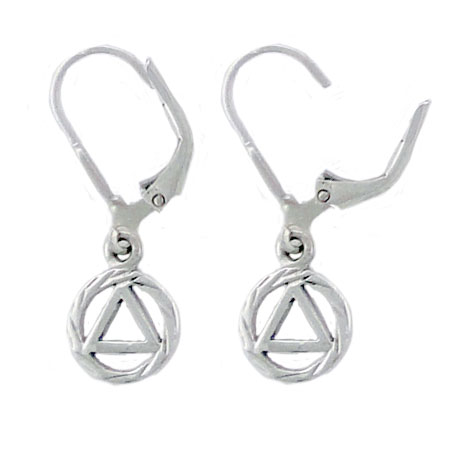 (image for) 3/8" AA Symbol Earrings with hinge - Click Image to Close