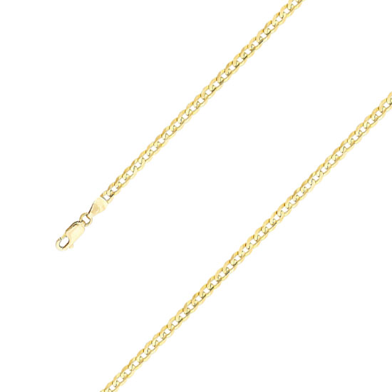 (image for) Medium Gold Curb Chain - Click Image to Close