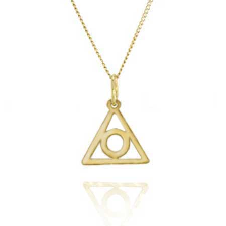 (image for) 9/16" Gold Alanon Pendant - Click Image to Close